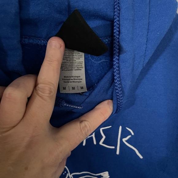 Thrasher royal blue hoodie with skater man on front M - Picture 5 of 5